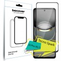 Скло захисне BeCover Tecno Spark 30 Pro (KL7) Black (713080)