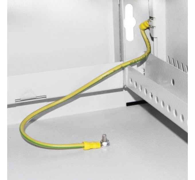 Ipcom Шафа настінна Ipcom 6U, 600*450, перфоровані дверцята, RAL7035 (СН-6U-060х045-ДП-7035)