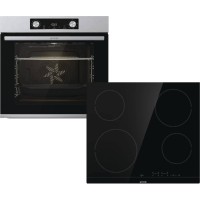 Комплект вбудованої техніки Gorenje BO6737E02X -нерж + ECT41SC- чорна (SET_BO6737E02X_ECT41SC)