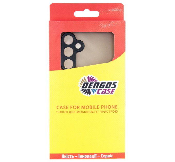 Чохол-накладка Dengos Matt для Samsung Galaxy A16 SM-A165 Black (DG-KM-133) + захисне скло