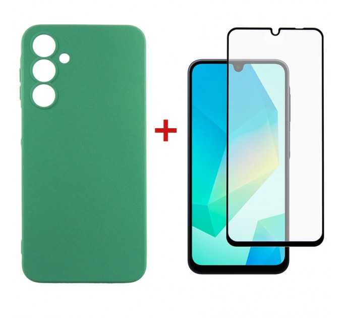 Dengos Чохол-накладка Dengos Soft для Samsung Galaxy A16 SM-A165 Mint (DG-KM-134) + захисне скло