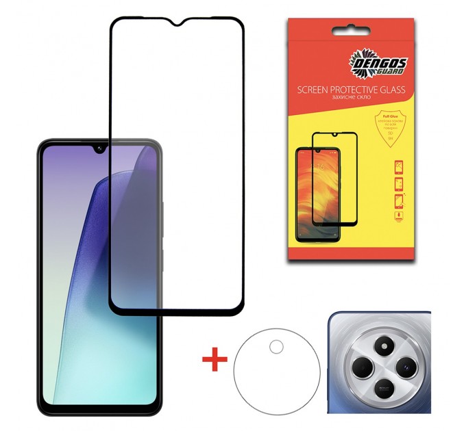 Dengos Захисне скло Dengos для Xiaomi Redmi 14C Black Full Glue (DG-TGSCP-07)