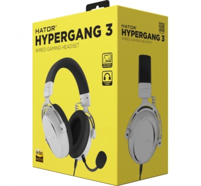 Навушники Hator Hypergang 3 Hi-Res White (ESH06)