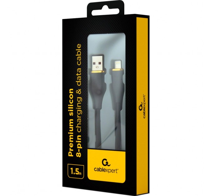 Cablexpert Кабель Cablexpert USB - Lightning (M/M), 2.1 A, 1.5 м, Black (CC-USB2S-AM8PM-1.5M-BK)