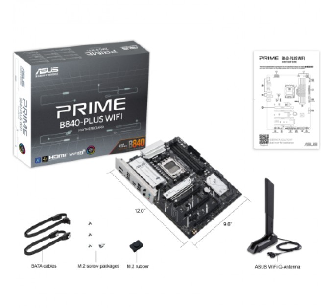 ASUS Материнська плата ASUS PRIME B840-PLUS WIFI
