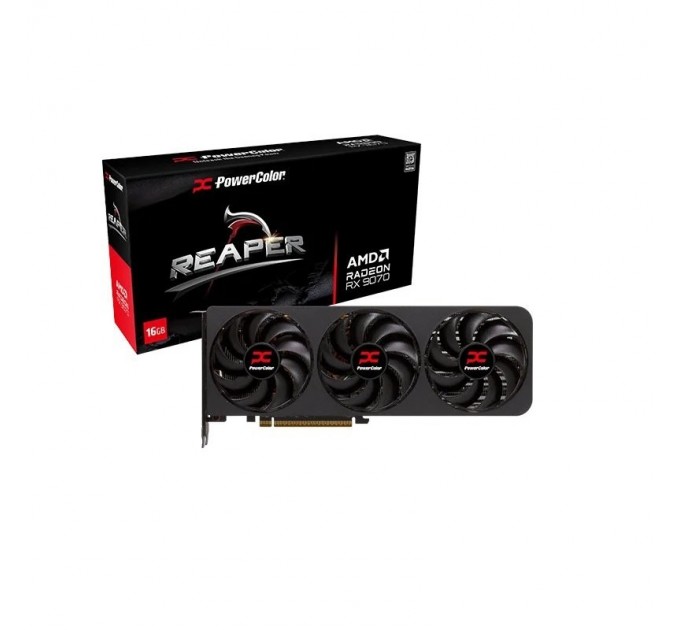 PowerColor Відеокарта AMD Radeon RX 9070 16GB GDDR6 Reaper PowerColor (RX 9070 16G-A)
