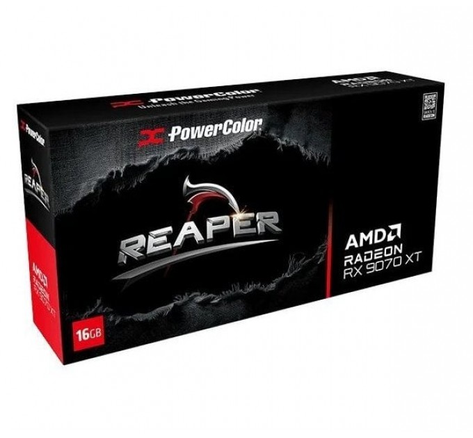 PowerColor Відеокарта AMD Radeon RX 9070 16GB GDDR6 Reaper PowerColor (RX 9070 16G-A)