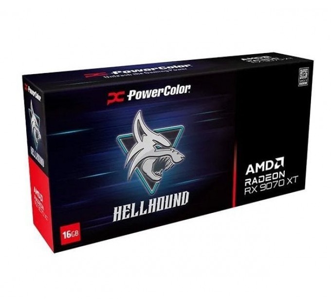 PowerColor Відеокарта AMD Radeon RX 9070 XT 16GB GDDR6 Hellhound PowerColor (RX 9070 XT 16G-L/OC)