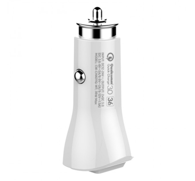 ColorWay Зарядний пристрій ColorWay 2USB Quick Charge 3.0 (36W (CW-CHA011Q-WT)