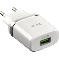 Зарядний пристрій HOCO C12Q Smart QC3.0 charger White (6931474716262)