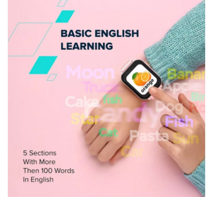 Canyon Смарт-годинник Canyon Alfie KW-37 MP3 Study&Game Pink (CNE-KW37PP)