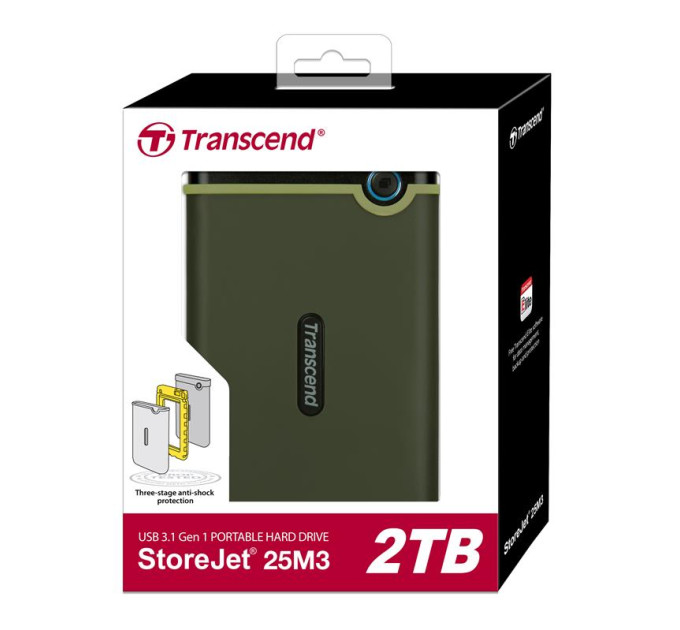 Transcend Зовнішній жорсткий диск 2.5" 2TB Transcend (TS2TSJ25M3G)