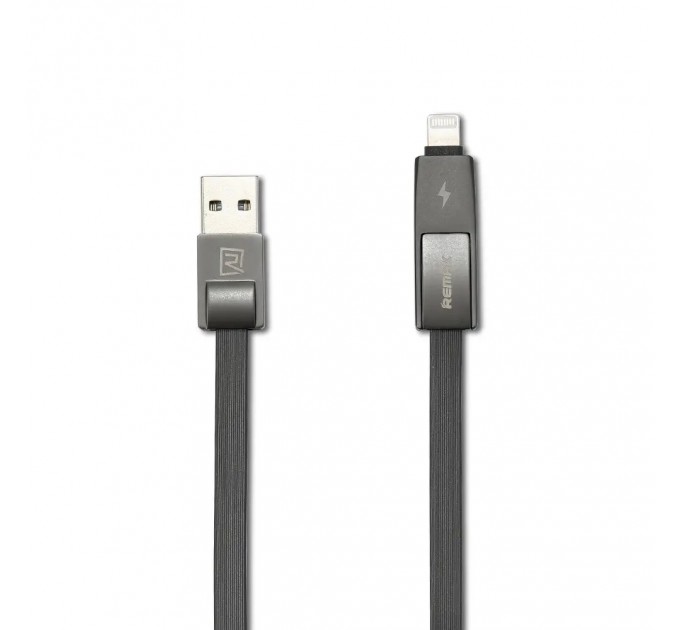 Remax Кабель Remax RC-042t Strive USB - Lightning + micro USB (M/M), 1 м, Black (6954851272939)