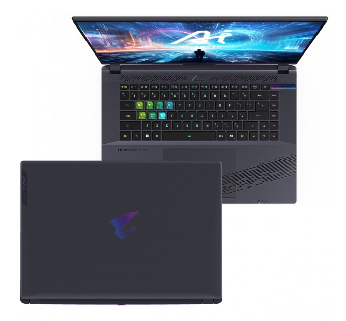 GIGABYTE Ноутбук Gigabyte Aorus 16X 9SG 2024 (AORUS 16X 9SG-43UAC54SH) Midnight Gray