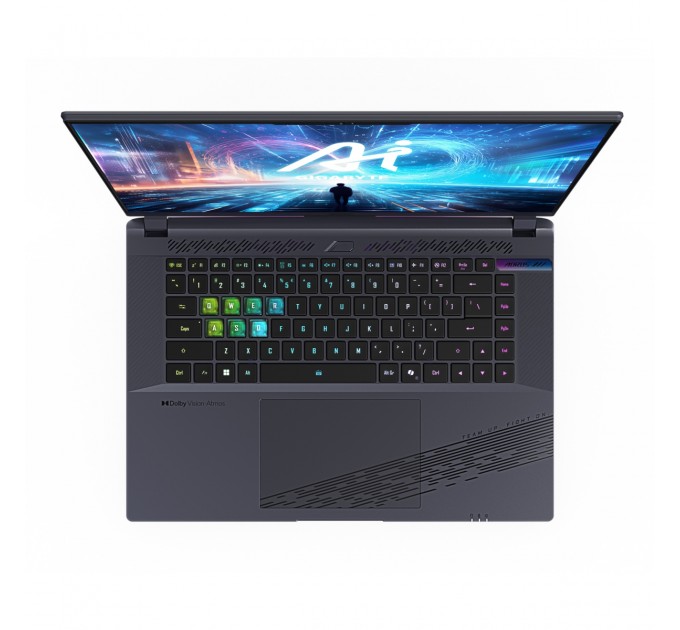 GIGABYTE Ноутбук Gigabyte Aorus 16X 9SG 2024 (AORUS 16X 9SG-43UAC54SH) Midnight Gray