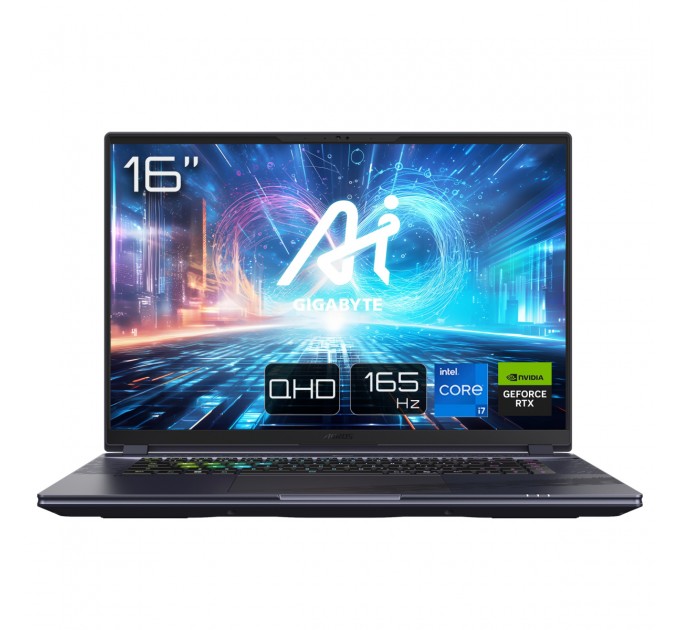 GIGABYTE Ноутбук Gigabyte Aorus 16X 9SG 2024 (AORUS 16X 9SG-43UAC54SH) Midnight Gray