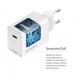 ColorWay Мережевий зарядний пристрій ColorWay GaN Mini 65W PD Port PPS USB-C White (CW-CHS049PD-WT)