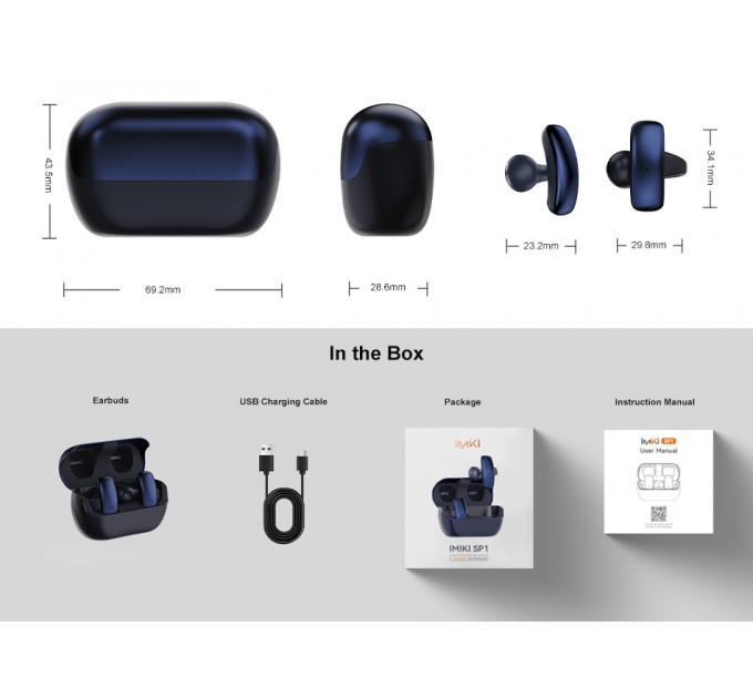 iMiki Bluetooth-гарнітура iMiki SP1 Black