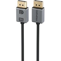 Кабель мультимедійний DisplayPort to DisplayPort v.2.0 dplink-16k.black Promate (dplink-16k.black)