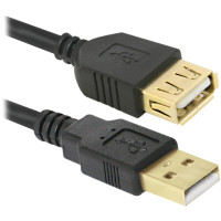 Дата кабель USB 2.0 AM/AF Defender (87429)