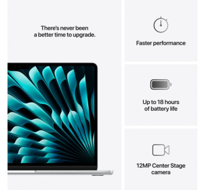 Apple Ноутбук Apple MacBook Air 13 M4 A3240 Silver (MW0X3UA/A)