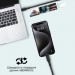 Дата кабель USB-C to USB-C cablekit-cc.black Promate (cablekit-cc.black)