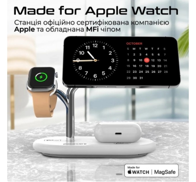 Promate Зарядний пристрій Promate synergy-pro.white