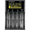 Liitokala Зарядний пристрій для акумуляторів Liitokala 4 Slots, Type-C, LED disp, Li-ion 3.7V/1.2V, AA/AAA, 18650/26650/16340/14500/10440/18500 (Lii-M4S)