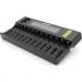 Liitokala Зарядний пристрій для акумуляторів Liitokala 12 Slots+2, Ni-Mh/Li-ion/LiFePo4/Крона, LED+LCD (Lii-S12)