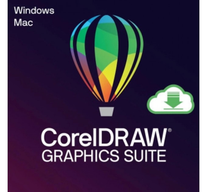 ПЗ для мультимедіа Corel CorelDRAW Graphics Suite 2025 EN/FR/DE/IT/ES/BP/NL Windows/Mac (ESDCDGS2025ML)