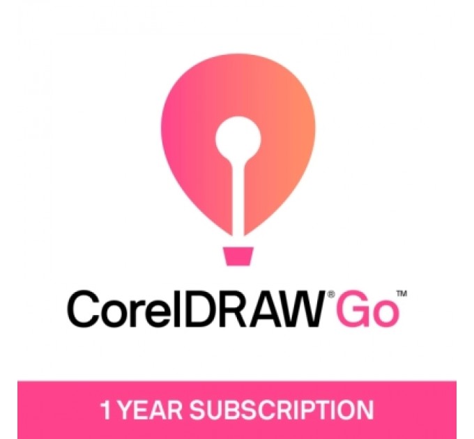 ПЗ для мультимедіа Corel CorelDRAW Go 365-Day Subscription EN/FR/DE/IT/ES/BP/NL Windows/Mac (ESDCDGOSUB1Y)