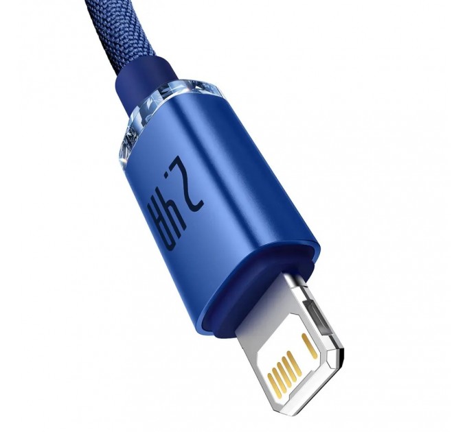 Baseus Кабель Baseus Crystal Shine USB - Lightning, 2.4A, 2м Blue (CAJY000103)