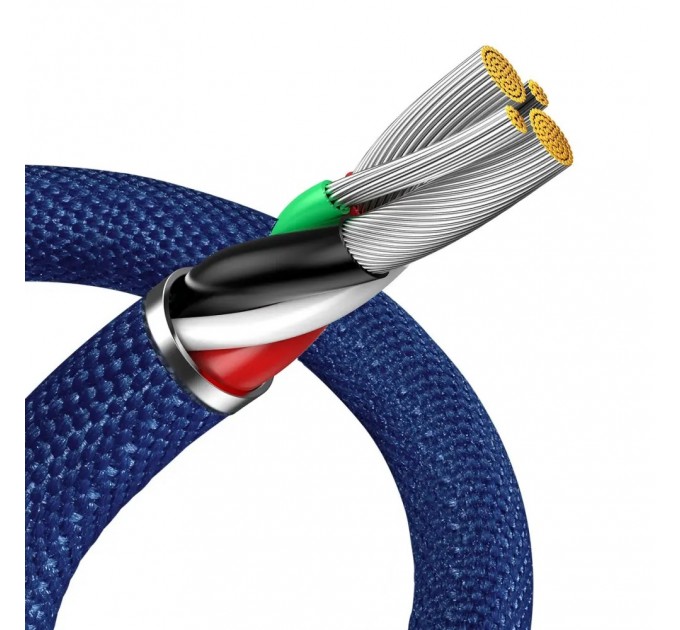 Baseus Кабель Baseus Crystal Shine USB - Lightning, 2.4A, 2м Blue (CAJY000103)