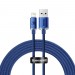 Baseus Кабель Baseus Crystal Shine USB - Lightning, 2.4A, 2м Blue (CAJY000103)