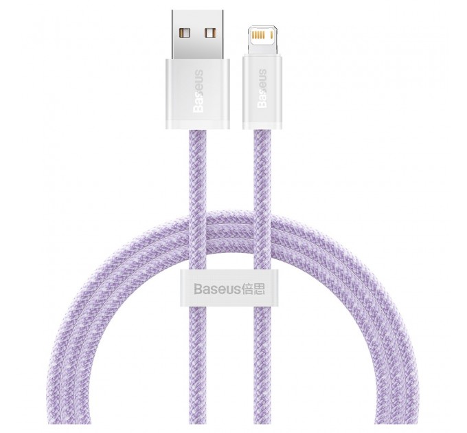 Кабель Baseus Dynamic USB - Lightning, 2.4A, 1м Purple (CALD000405)