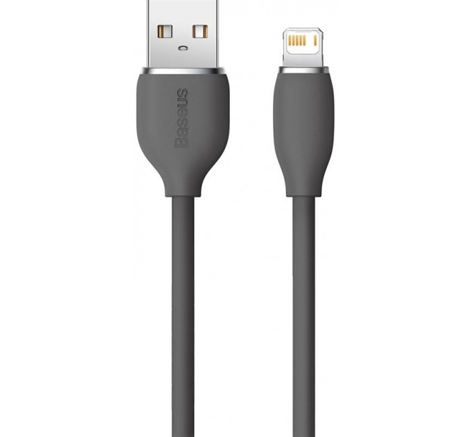 Кабель Baseus Jelly Liquid Silica Gel USB - Lightning (M/M), 2.4 A, 2 м, Black (CAGD000101)