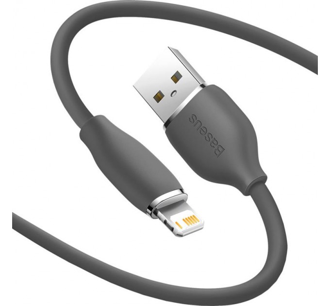 Кабель Baseus Jelly Liquid Silica Gel USB - Lightning (M/M), 2.4 A, 2 м, Black (CAGD000101)