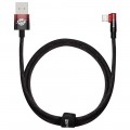 Baseus Кабель Baseus MVP 2 USB - Lightning, 2.4A, 1м Black/Red (CAVP000020)