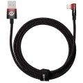 Baseus Кабель Baseus MVP 2 USB - Lightning, 2.4A, 2м Black/Red (CAVP000120)