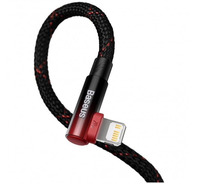Кабель Baseus MVP 2 USB Type-C - Lightning, 20W, 2м Black/Red (CAVP000320)