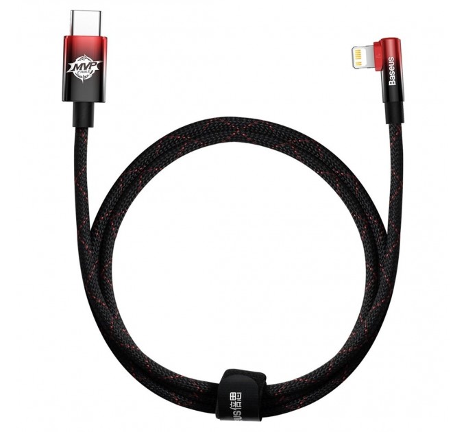 Кабель Baseus MVP 2 USB Type-C - Lightning, 20W, 2м Black/Red (CAVP000320)