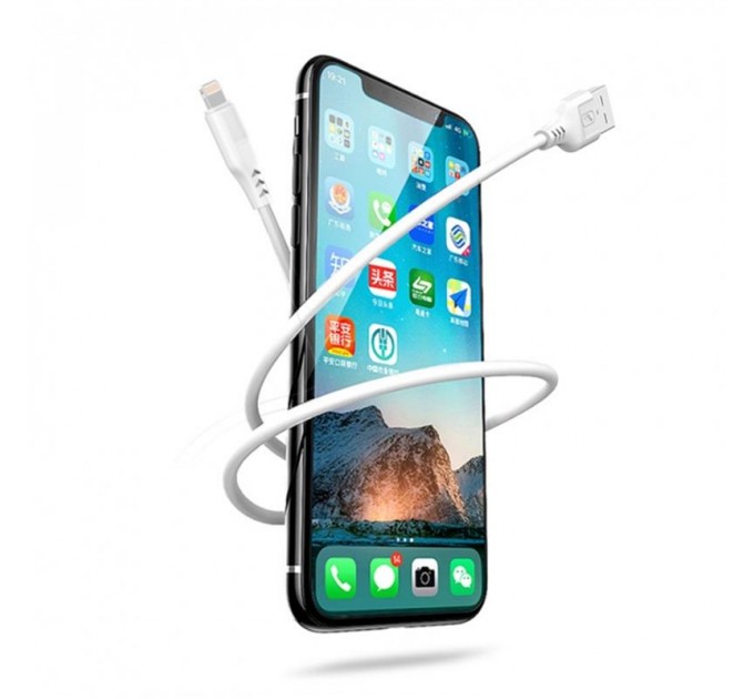 SkyDolphin Кабель SkyDolphin S61L USB - Lightning (M/M), 1 м, White (SDUSB-000443)