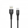 SkyDolphin Кабель SkyDolphin S05T TPE Frost Line USB - USB Type-C (M/M), 1 м, Black (SDUSB-000551)