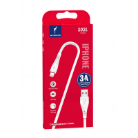 Кабель SkyDolphin S02L USB - Lightning (M/M), 1 м, White (SDUSB-000586)