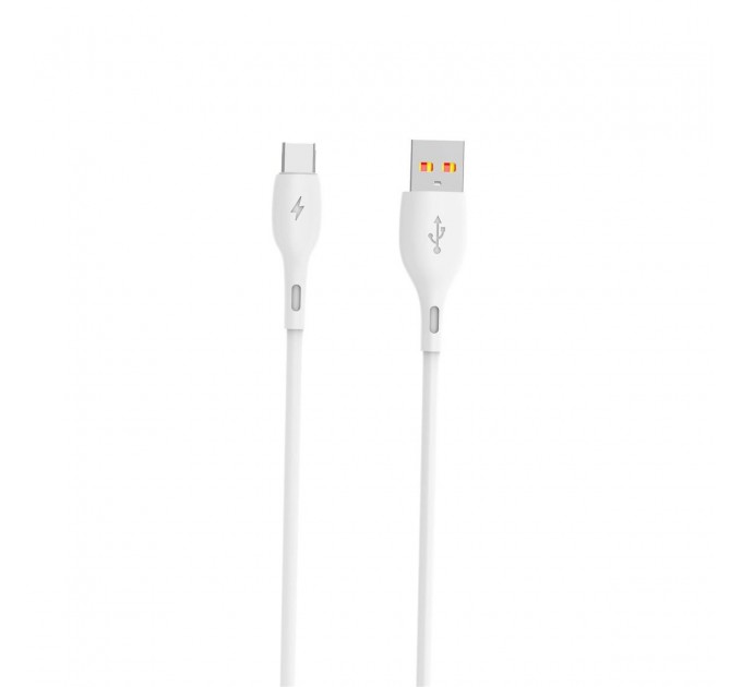 Кабель SkyDolphin S22T Soft Silicone USB - USB Type-C (M/M), 1 м, White (SDUSB-000602)