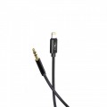 SkyDolphin Кабель SkyDolphin SR26 Braided Wire 3.5 мм - Lightning (M/M), 1 м, Black (SDAUX-000069)
