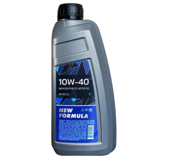 NEW FORMULA Моторна олива NEW FORMULA 10w-40 (SG/CD) кан. 1л ПЕ (0,9кг) (NF196249)