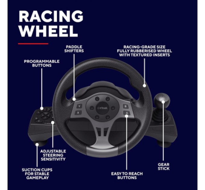 Кермо Trust GXT 289 Movi PC/PS4/PS3/Xbox/Nintendo Switch (25122)