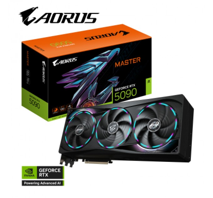 Відеокарта GIGABYTE GeForce RTX5090 32GB MASTER (GV-N5090AORUS M-32GD)