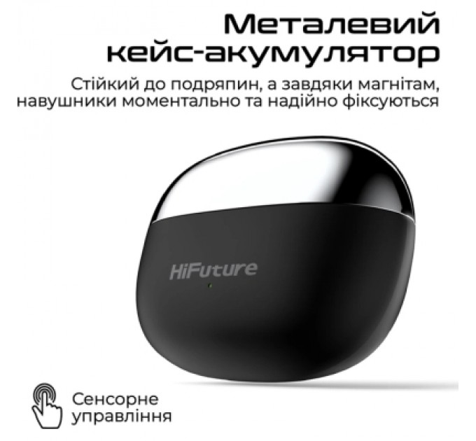 HIFuture Навушники HiFuture FlexClip Black (flexclip.black)